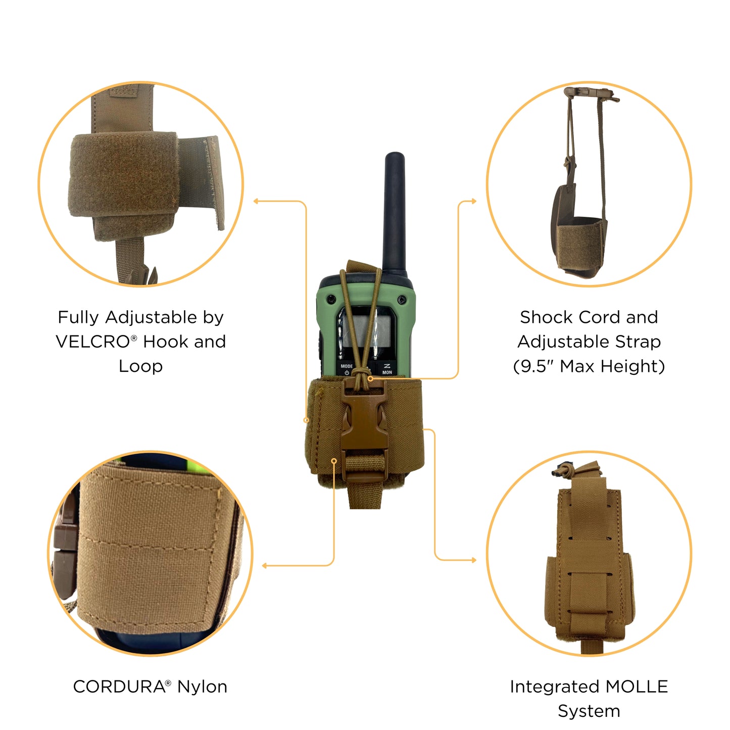 Small Laser Laminate Radio Pouch