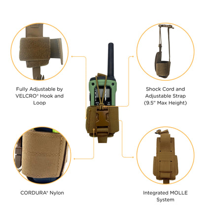Small Laser Laminate Radio Pouch