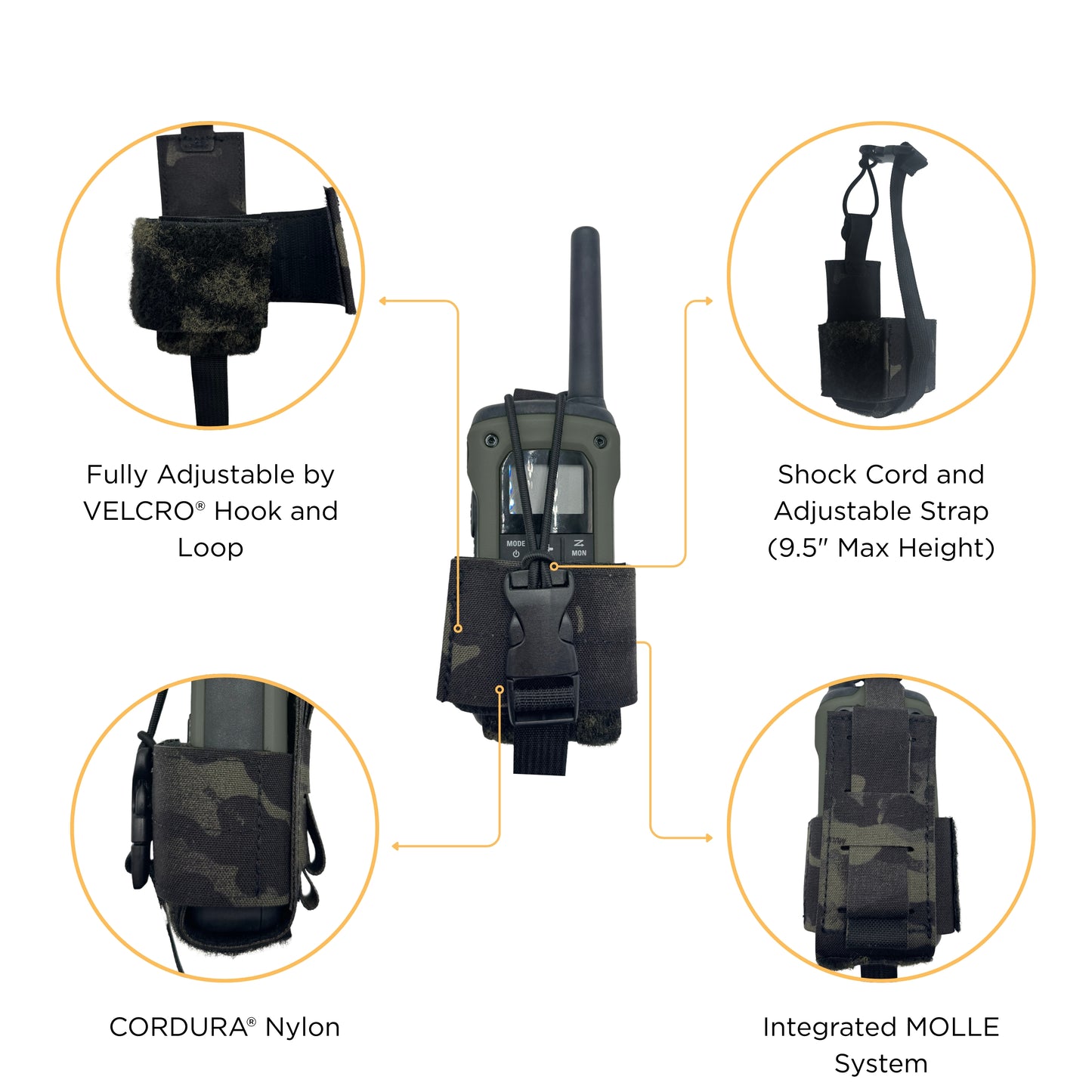 Small Laser Laminate Radio Pouch