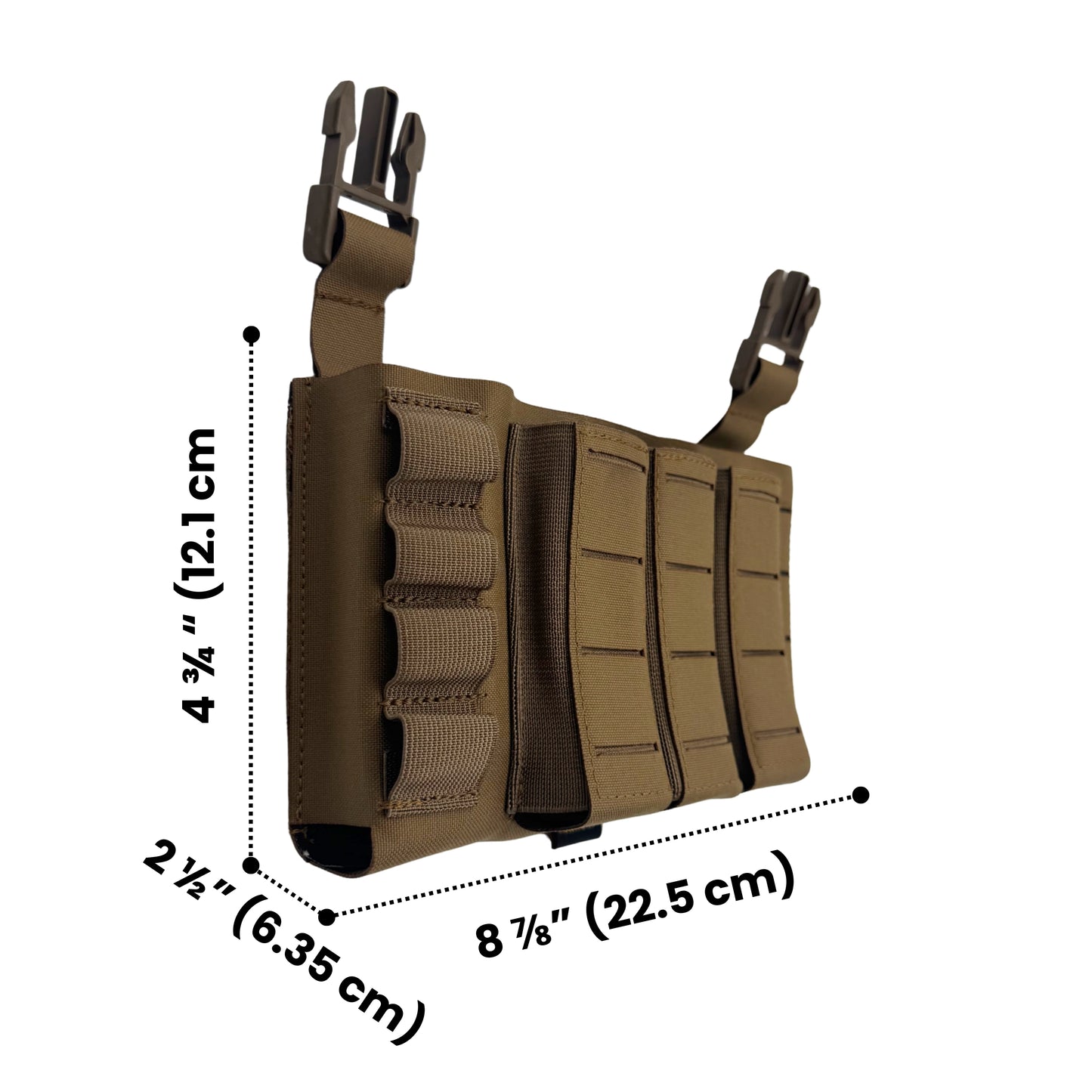 Laser Panel Pro Triple Mag - 5.56 / Pistol / 12GA W/Plastic retention