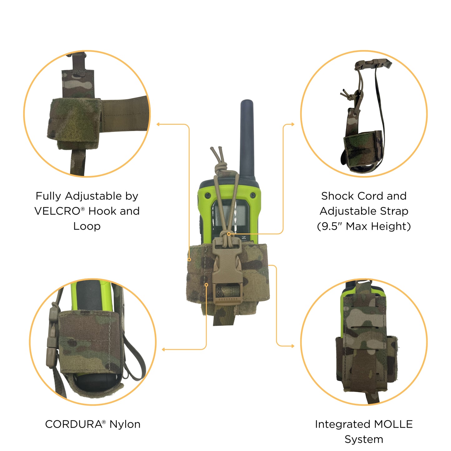 Small Laser Laminate Radio Pouch
