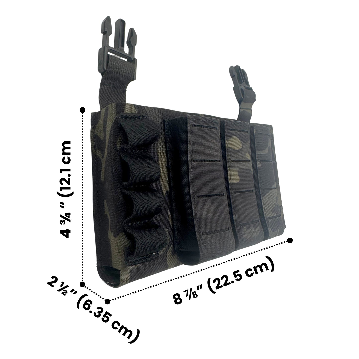 Laser Panel Pro Triple Mag - 5.56 / Pistol / 12GA W/Plastic retention