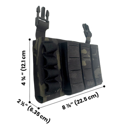 Laser Panel Pro Triple Mag - 5.56 / Pistol / 12GA W/Plastic retention