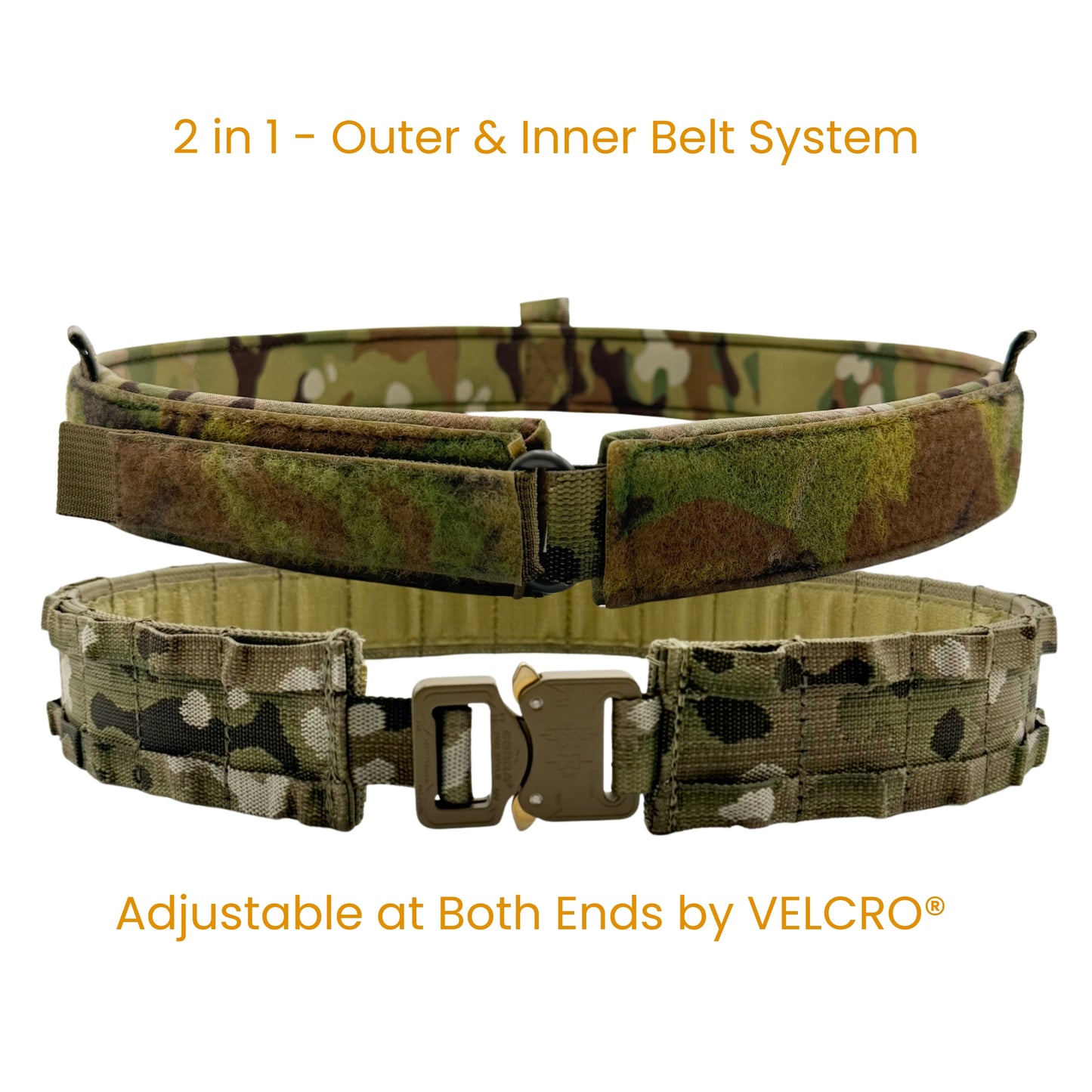 Battle Belt with Inner Belt & Cobra Buckle