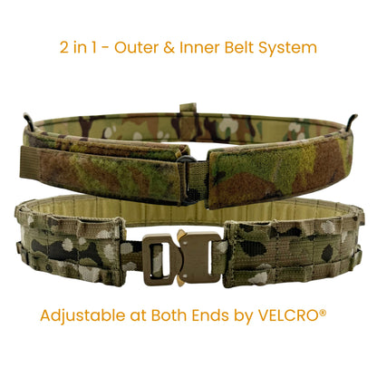 Battle Belt with Inner Belt & Cobra Buckle