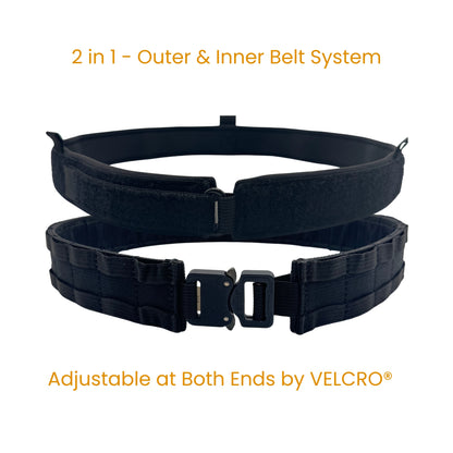 Battle Belt with Inner Belt & Cobra Buckle