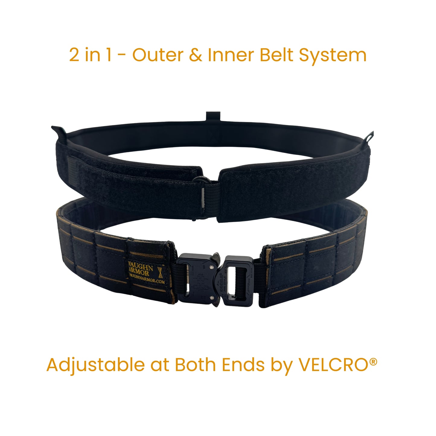 Laser Cut Battle Belt with Inner Belt & Cobra Buckle