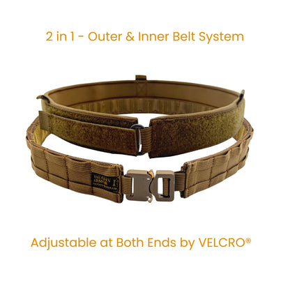 Battle Belt with Inner Belt & Cobra Buckle