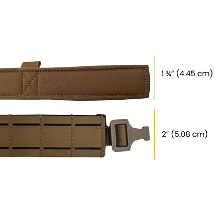 Laser Cut Battle Belt with Inner Belt & Cobra Buckle