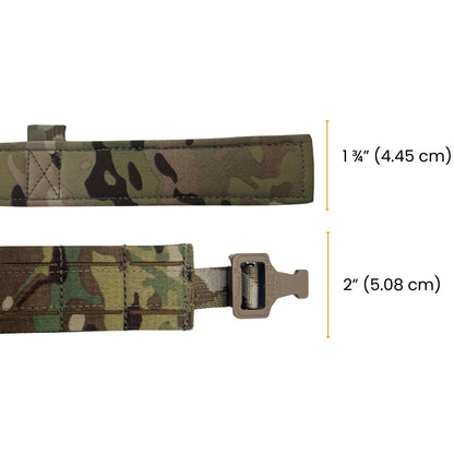 Laser Cut Battle Belt with Inner Belt & Cobra Buckle