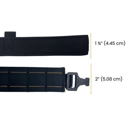 Laser Cut Battle Belt with Inner Belt & Cobra Buckle