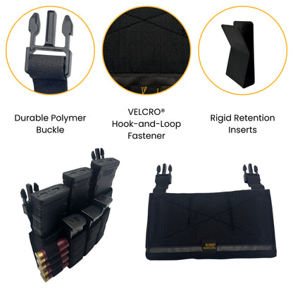 Laser Panel Pro Triple Mag - 5.56 / Pistol / 12GA W/Plastic retention