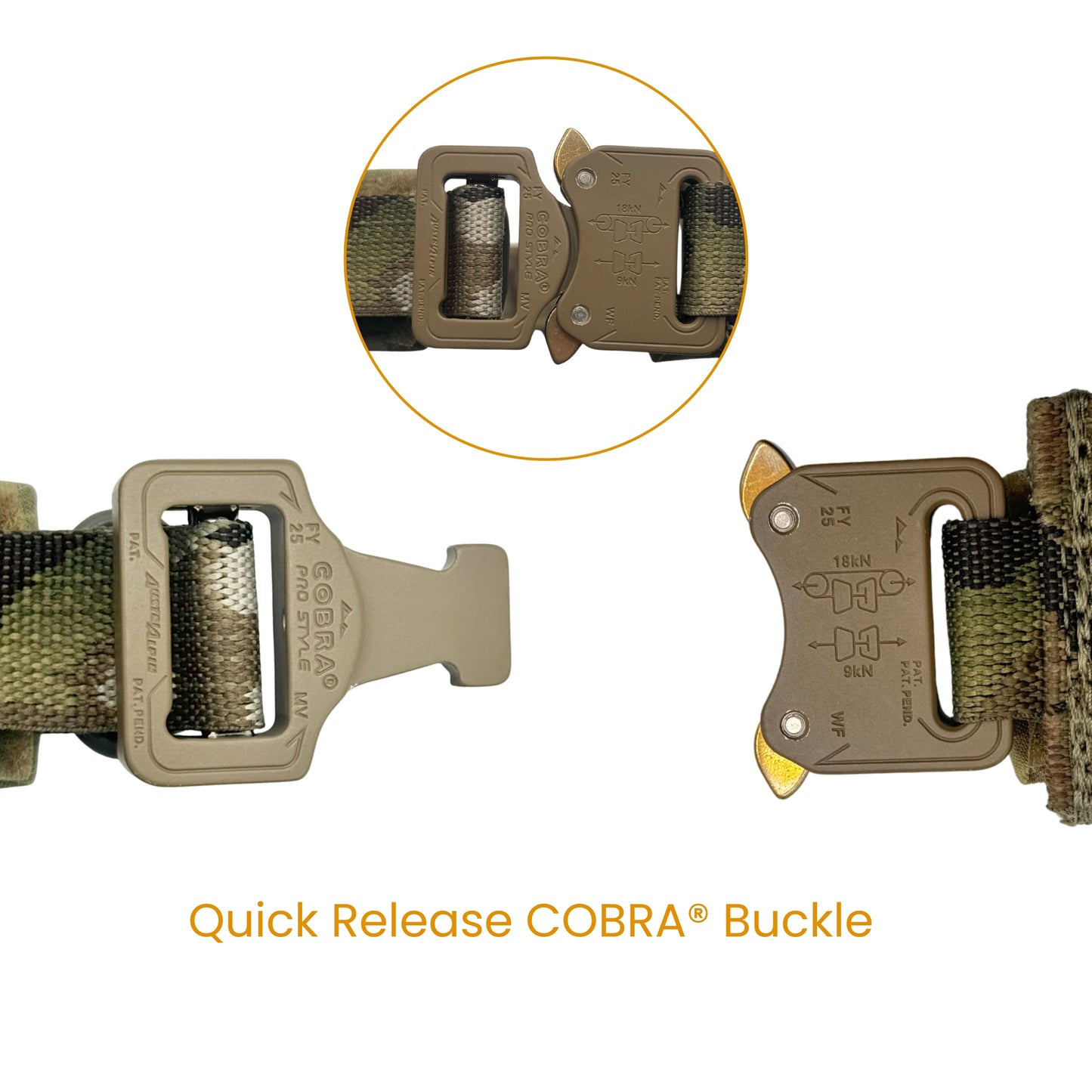 Battle Belt with Inner Belt & Cobra Buckle