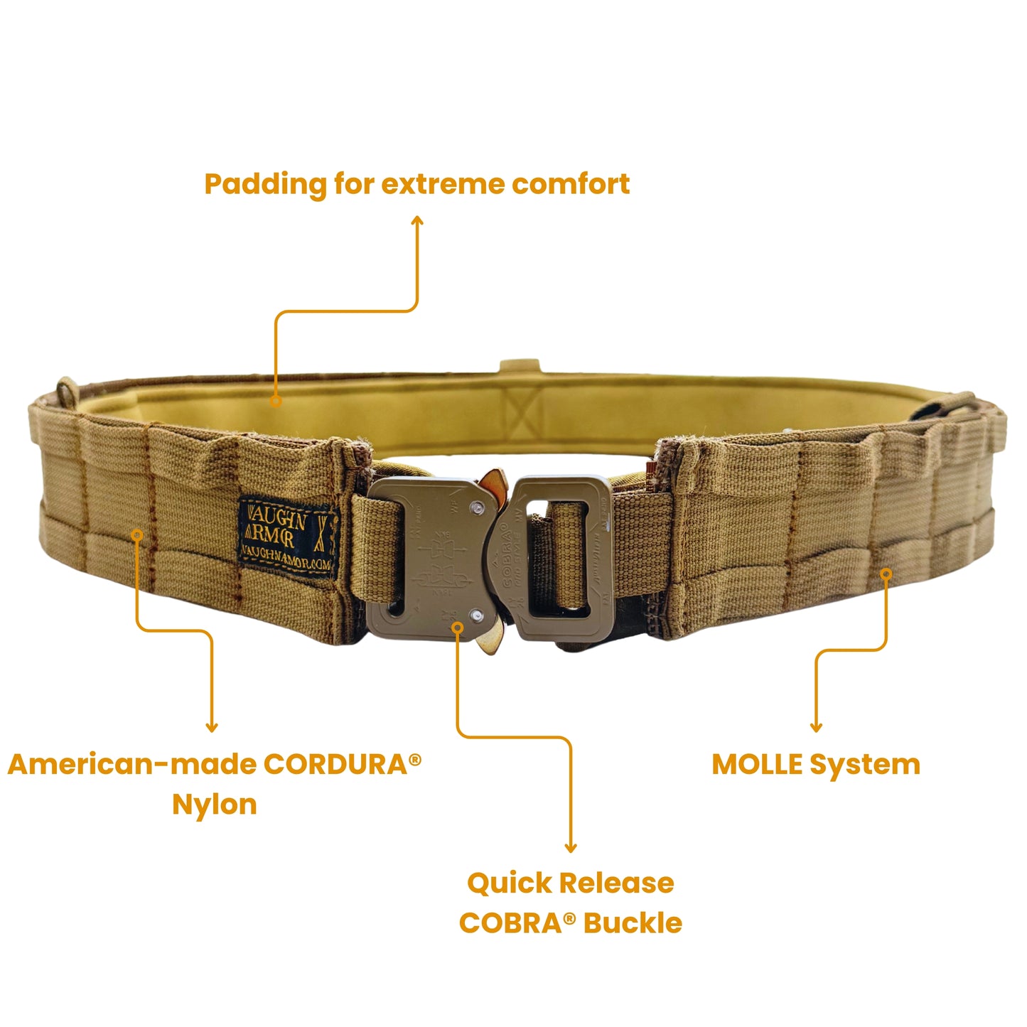 Battle Belt with Inner Belt & Cobra Buckle