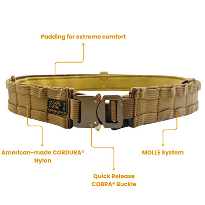 Battle Belt with Inner Belt & Cobra Buckle