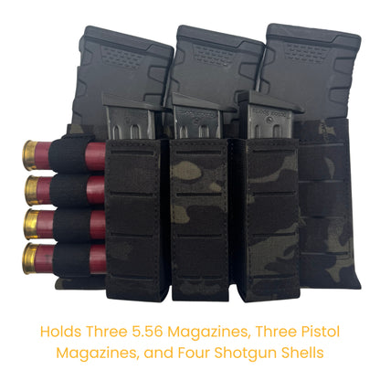 Laser Panel Pro Triple Mag - 5.56 / Pistol / 12GA W/Plastic retention