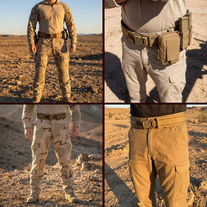 Laser Cut Battle Belt with Inner Belt & Cobra Buckle