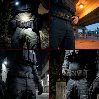 Laser Cut Battle Belt with Inner Belt & Cobra Buckle