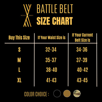 Battle Belt with Inner Belt & Cobra Buckle